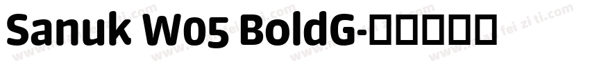 Sanuk W05 BoldG字体转换